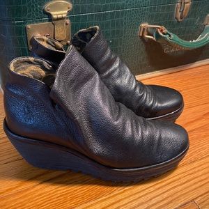 Fly London Yip wedge booties size 38 (7.5-8)